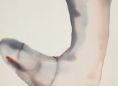 16. Maciej Olekszy male nude watercolor on paper 755x53 cm 2013r.
