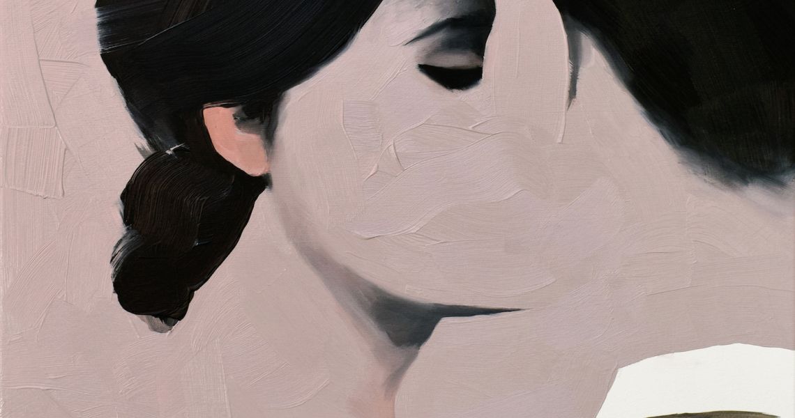 Jarek Puczel Lovers 9 oil on canvas 50x50 cm 2020 Kopie
