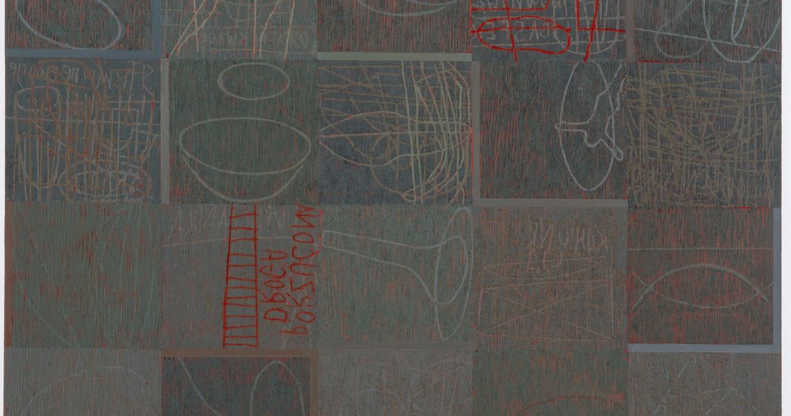 5. About lost soul encautic marble dustash on canvas. 150 x 200 cm Kopie