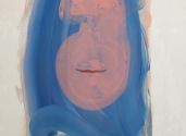 0. Maciej Olekszy Woman in blue oil on canvas 200x150cm 2019r. 1500 eur