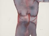 14. Maciej Olekszy male nude watercolor on paper 755x53 cm 2013r.