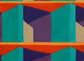 19 Yet a disco from Polish fumes series oil on canvas 30 x 40 cm 2021