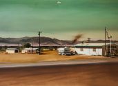 THE POST OFFICE ON ROUTE 66 2016 100 x 150 cm oil on canvas