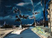 ALWAYS IS ANY STORM 2015 85 X 105 CM OIL ON CANVAS